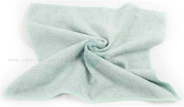 China bulk sustainable cleaning cloths Supplier Custom Grey Clean Towels Gifs Manufacturer